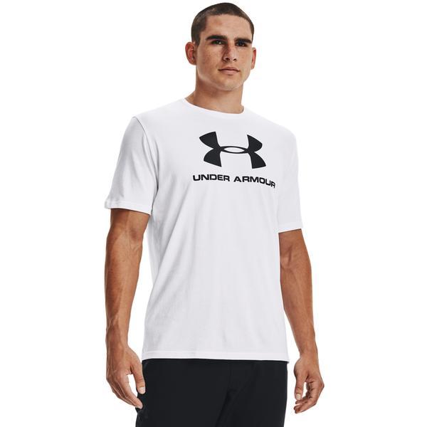 Tricou barbati Under Armour Ua Sportstyle Logo 1329590-100, S, Alb