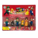  Set 6 Figurine Super Mario si Luigi 3D worlds, 6-8 cm