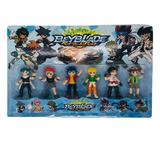 Set 6 figurine BeyBlade, 8 cm, Multicolor