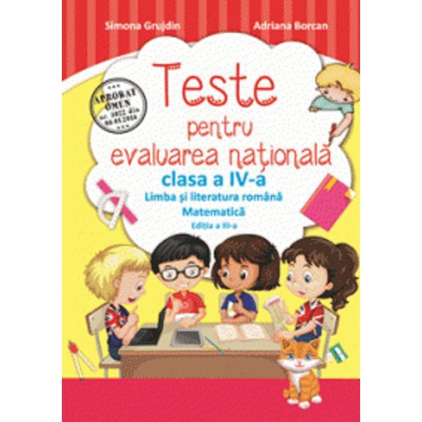 Teste pentru Evaluare Nationala - Clasa 4 - Simona Grujdin, Adriana Borcan, editura Aramis