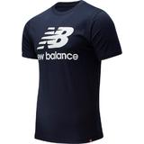 Tricou barbati New Balance Essentials Stacked Logo MT01575-ECL, S, Albastru