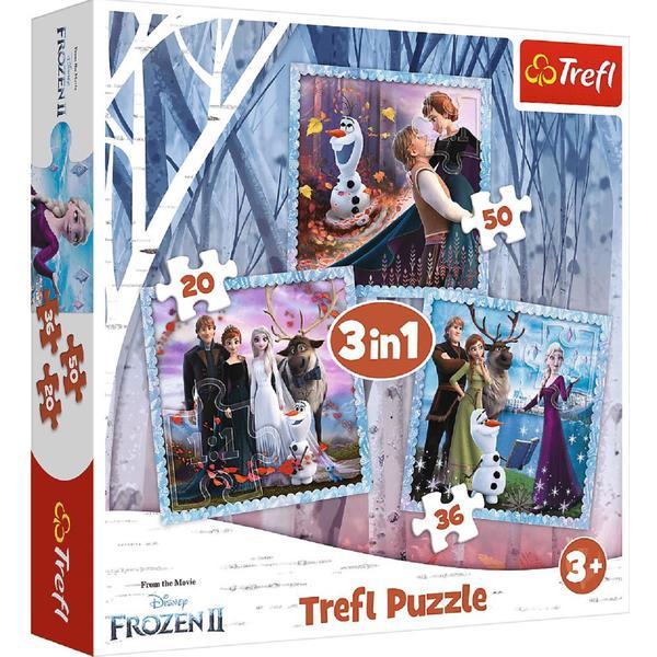 Puzzle 3 in 1. Frozen 2: Regatul de gheata