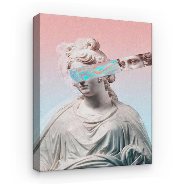 Tablou Canvas Arta Moderna - Bust Retrowave Aesthetic, 80 x 50 cm