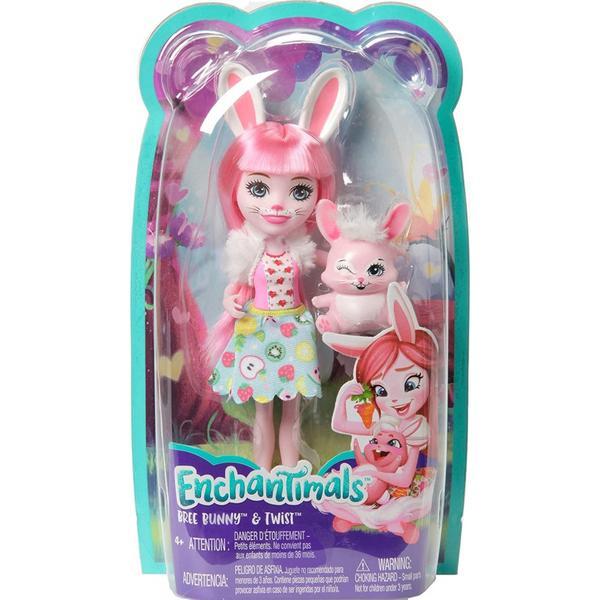 Enchantimals Papusi Cu Animalute Bree Bunny &amp; Twist - Mattel
