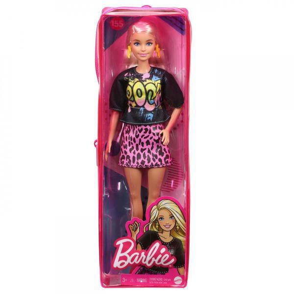 Papusa Barbie Fashionista Blonda Cu Tinuta De Vara Rock - Mattel