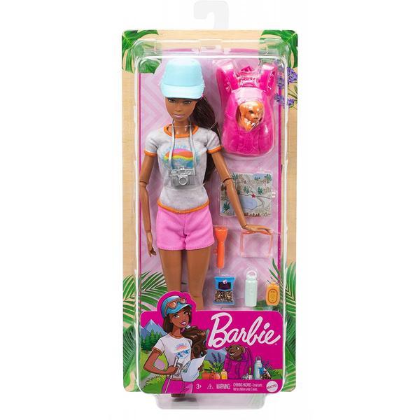 Barbie Set De Joaca In Drumetie Papusa Cu Accesorii - Mattel