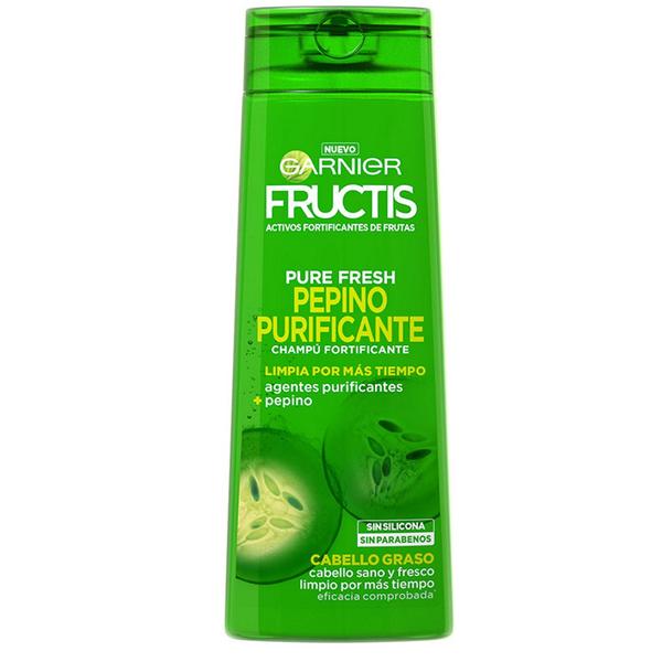 Sampon Purifiant pentru Par Gras - Garnier Fructis Pure Fresh Pepino Purificante Champu Fortificante Cabello Graso, 360 ml