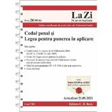 Codul penal si Legea de punere in aplicare Act. 21.09.2021, editura C.h. Beck