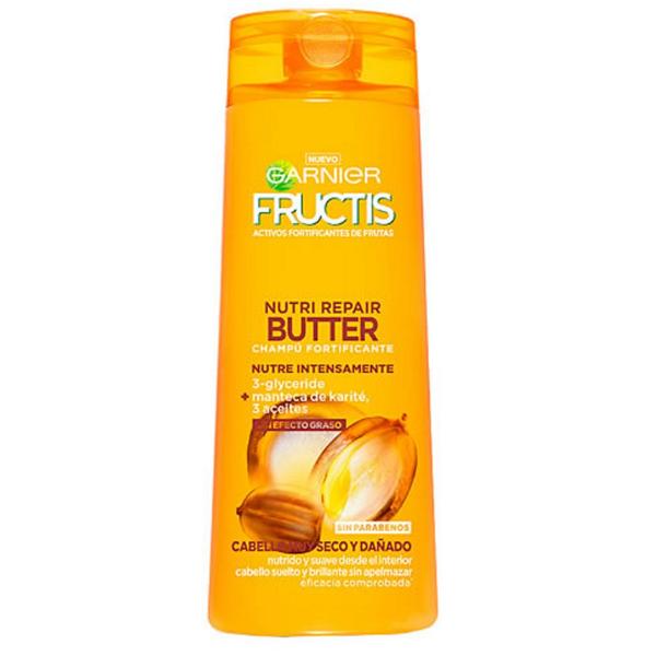 Sampon Reparator pentru Par Foarte Uscat si Deteriorat - Garnier Fructis Nutri Repair Butter Champu Fortificante Nutre Intensamente Cabello Muy Seco y Danado, 360 ml