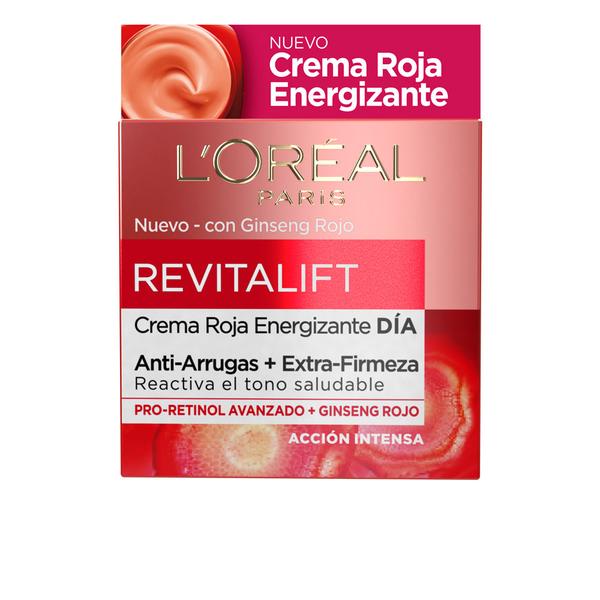 Crema Energizanta de Zi pentru Ameliorarea Ridurilor - L&#039;Oreal Paris Revitalift Crema Roja Energizante Dia Anti-Arrugas +Extra Firmeza, 50 ml