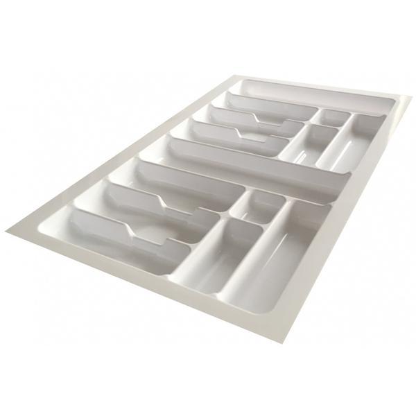 Suport organizare tacamuri alb, pentru latime corp 900 mm, montabil in sertar bucatarie - Maxdeco