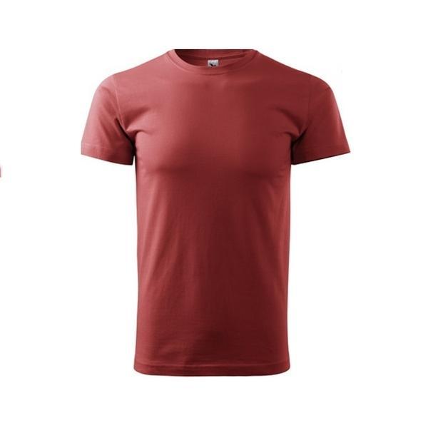 Tricou rosu bordo, barbati, Basic, mar.2XL