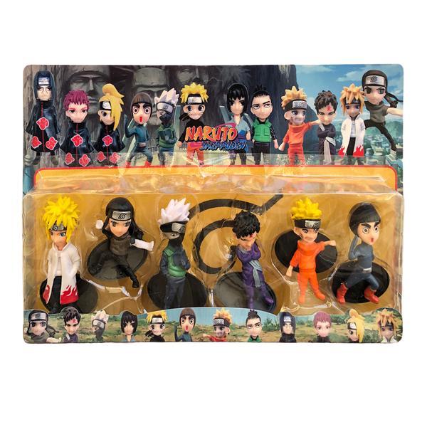 Set 6 Figurine Naruto Shippuden, dimensiune 10 cm, multicolor, 6 personaje diferite, 3 ani