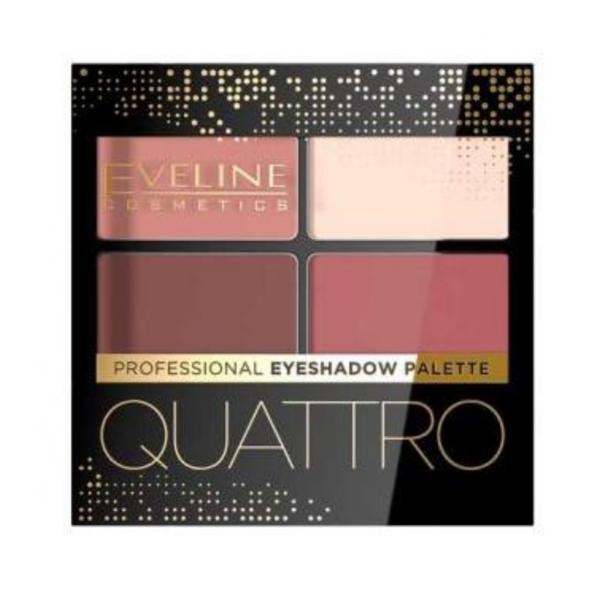 Fard de pleoape, Eveline Cosmetics, Quattro Eyeshadow, nuanta 04, 3.2g