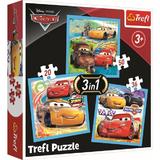 Puzzle Trefl 3In1 Cars Pregatiri Pentru Cursa