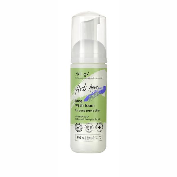 Spuma de Curatare Faciala pentru Ten Sensibil si Acneic Kilig Anti Acne, 150 ml