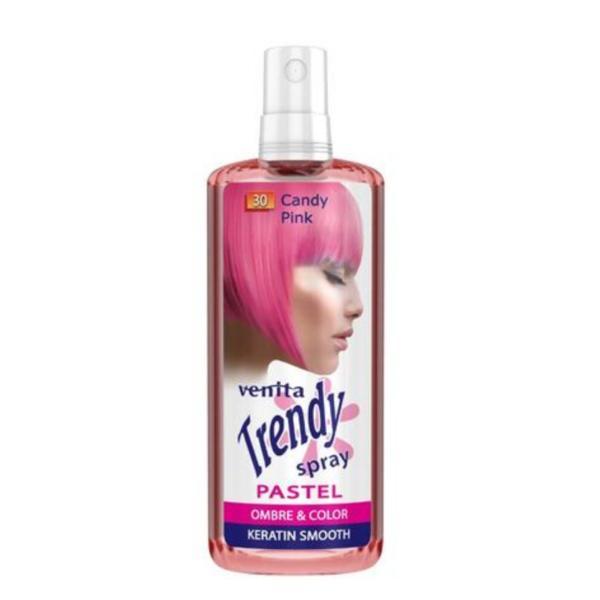 Spray colorant par roz, Venita, Trendy Pastel, Nr.30, Candy pink, 200ml