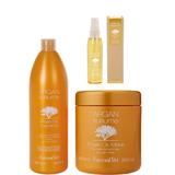 Pachet cu Ulei de Argan - FarmaVita Argan Sublime Argan Oil: Sampon 1000 ml, Masca 1000 ml, Elixir 100 ml