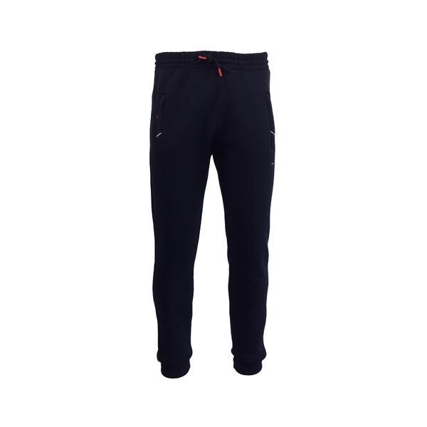 Pantaloni trening barbat Univers Fashion, 2 buzunare laterale cu fermoare si un buzunar la spate, albastru, M