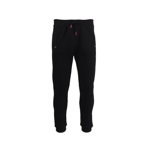 Pantaloni trening barbat Univers Fashion, 2 buzunare laterale cu fermoare si un buzunar la spate, negru, L