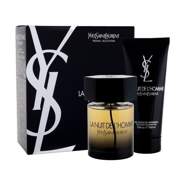 Set cadou pentru bărbați Apa de toaleta 100 ml + Gel de dus 100 ml Yves Saint Laurent La Nuit De L´homme