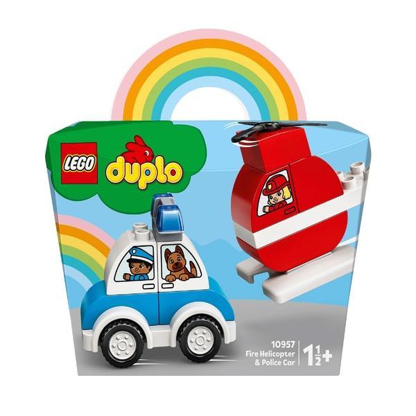 Lego Duplo - Elicopter De Pompieri Si Masina De Politie 10957