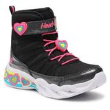 Ghete copii Skechers Love to Shine 302661L/BKHP, 29, Negru