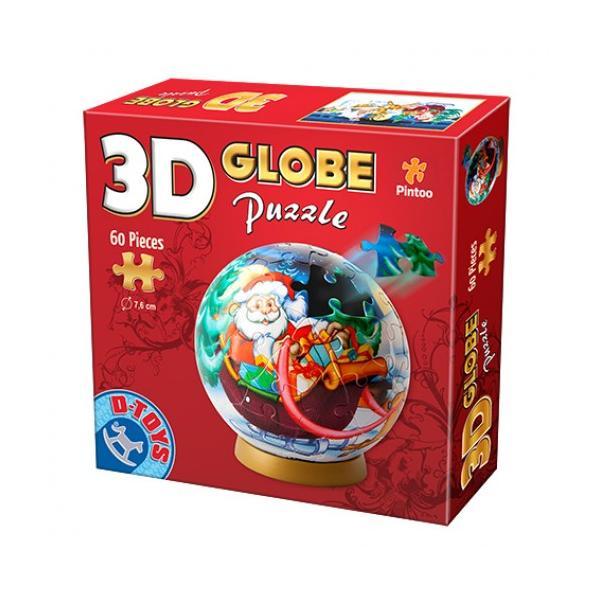 3d Globe Puzzle Christmas 60 Pcs (67609 Gp 02)