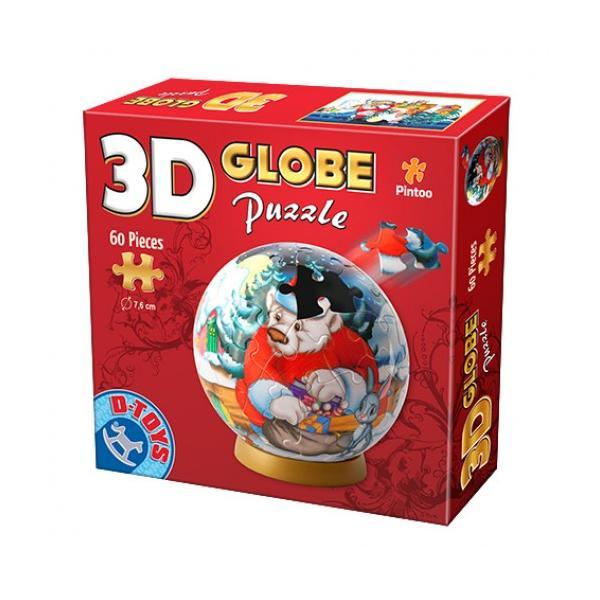 3d Globe Puzzle Christmas 60 Pcs (67609 Gp 03)