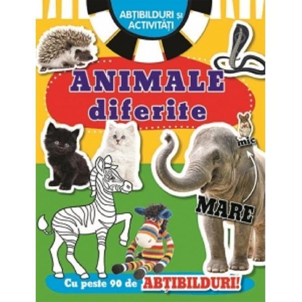 Animale diferite. Abtibilduri si activitati, editura Flamingo