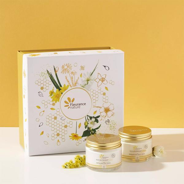 Set cadou bio Fleurance Nature - Crema de zi 50ml + Crema de noapte 50ml Gelée Royale