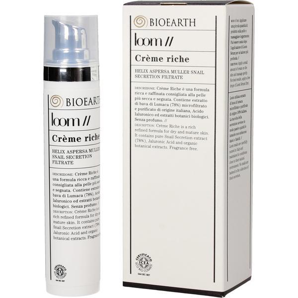 Crema cu melc bio, ten uscat si matur, - Loom Bioearth 50ml