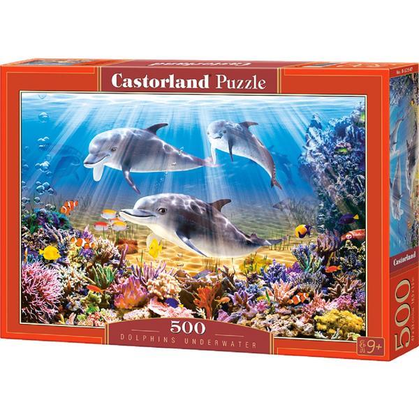 Puzzle 500 castorland - doplphins underwater