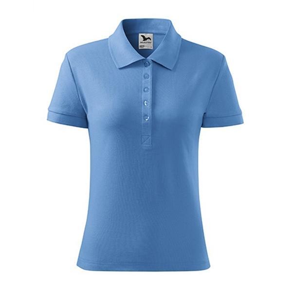 Tricou polo albastru deschis de dama, mar.S