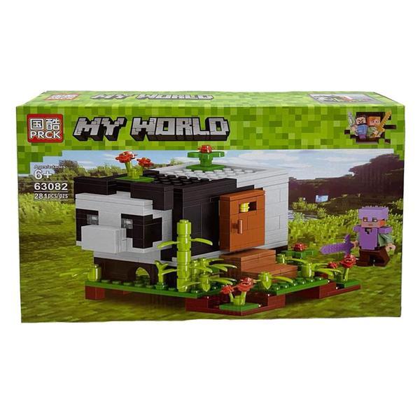 Set de constructie PRCK, MyWorld of Minecraft cu parti mobile, 281 piese