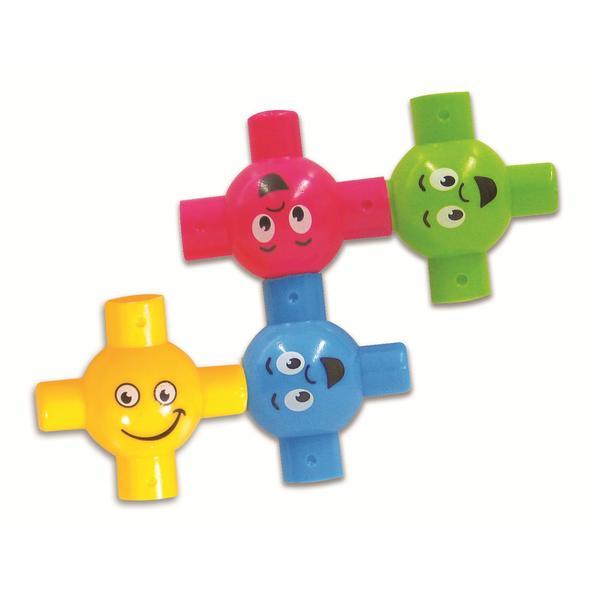 Set 12 piese interconectabile pentru bebelusi Baby Connects Edushape