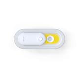 Lampa de veghe, senzor miscare, incarcare USB, baterie reincarcabila, alb-galben
