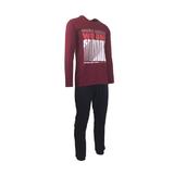 pijama-pentru-barbat-univers-fashion-bluza-bordo-cu-imprimeu-pe-piept-pantaloni-lungi-bleumarin-xl-3.jpg