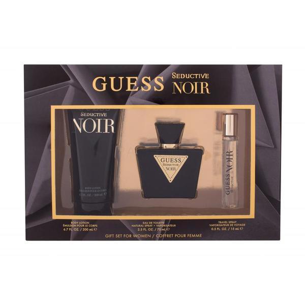 Set cadou pentru femei Guess Seductive Noir Edt 75 ml + Lapte de corp 200 ml + Edt 15 ml