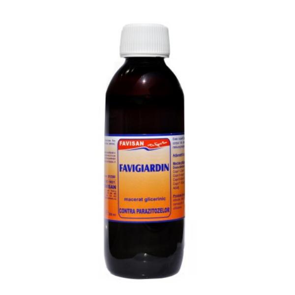 Favigiardin Macerat Glicerinic Contra Parazitozelor Favian, 250 ml