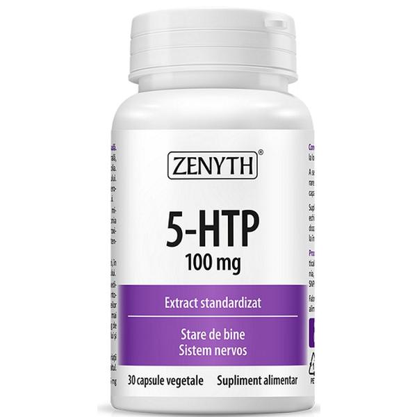 pastile de linistire a sistemului nervos md Supliment Alimentar pentru Sustinerea Sistemului Nervos 5-HTP 100 mg Zenyth Pharmaceuticals, 30 capsule