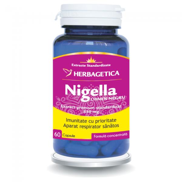 Nigella Chimen Negru Herbagetica 530 mg, 60 capsule
