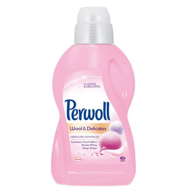 Detergent Lichid pentru Lana si Rufe Delicate - Perwoll Wool &amp; Delicates Fibercare Advanced, 900 ml