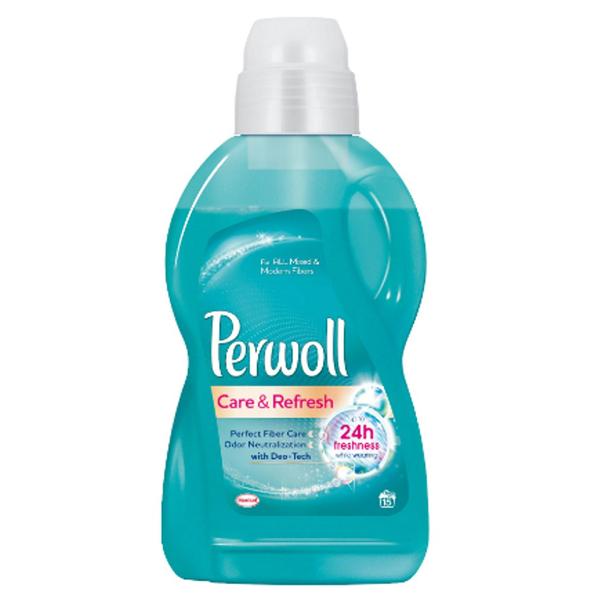 Detergent Lichid pentru Tesaturi Sintetice si Mixte - Perwoll Care & Refresh for All Mixed & Modern Fibres 24h Freshness, 900 ml