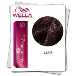 Vopsea fara Amoniac - Wella Professionals Color Touch Plus nuanta 44/05 castaniu mediu intens natural mahon