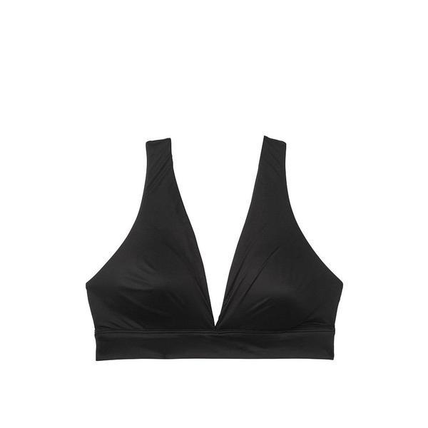 Sutien triunghi dama, Victoria's Secret, Unlined Soft Wireless Lounge Bra, Neagra, M INTL