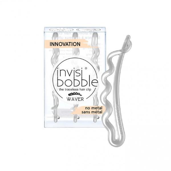 Agrafe pentru par InvisiBobble Waver Crystal Clear, 3buc