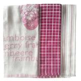 Set 3 Prosoape de bucatarie Jaquard Pink, 50×70 cm, 100% Bumbac, 250 GSM