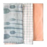 Set 3 Prosoape de bucatarie Jaquard Kitchen, 50×70 cm, 100% Bumbac, 250 GSM