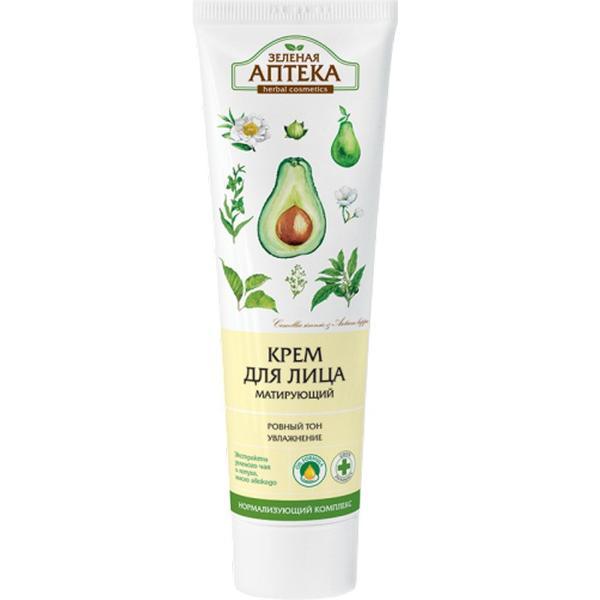 SHORT LIFE - Crema Faciala Matifianta Hidratanta cu Ceai Verde si Avocado Zelenaya Apteka, 100ml